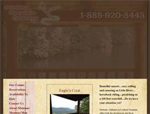 Tablet Screenshot of mentonemountaingetaways.com